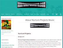 Tablet Screenshot of nurtureprojects.com